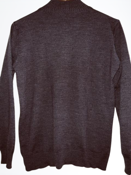 ARTURO CALLE Sweater para hombre cuello alto con cierre. Talla S