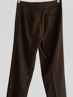 BETTINA SPITZ Pantalon semi formal a rayas pretina cruzada. Talla 4