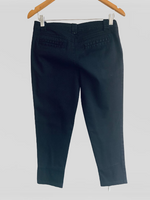 MANGO Pantalón Dril bota tubo negro. Talla 38