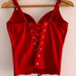 TOP Tipo bustier con aplicaciones. Talla 36 ( L )