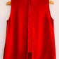 ZARA Blusa sin mangas con pliegue. Talla M