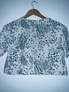 MANGO Camiseta corta estampada animal print. Talla XS