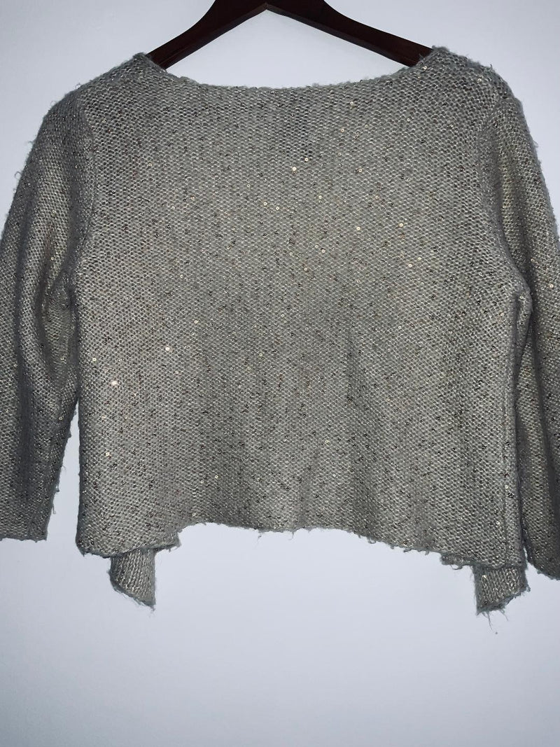 STRADIVARIUS Cardigan tejido con brillos. Talla S