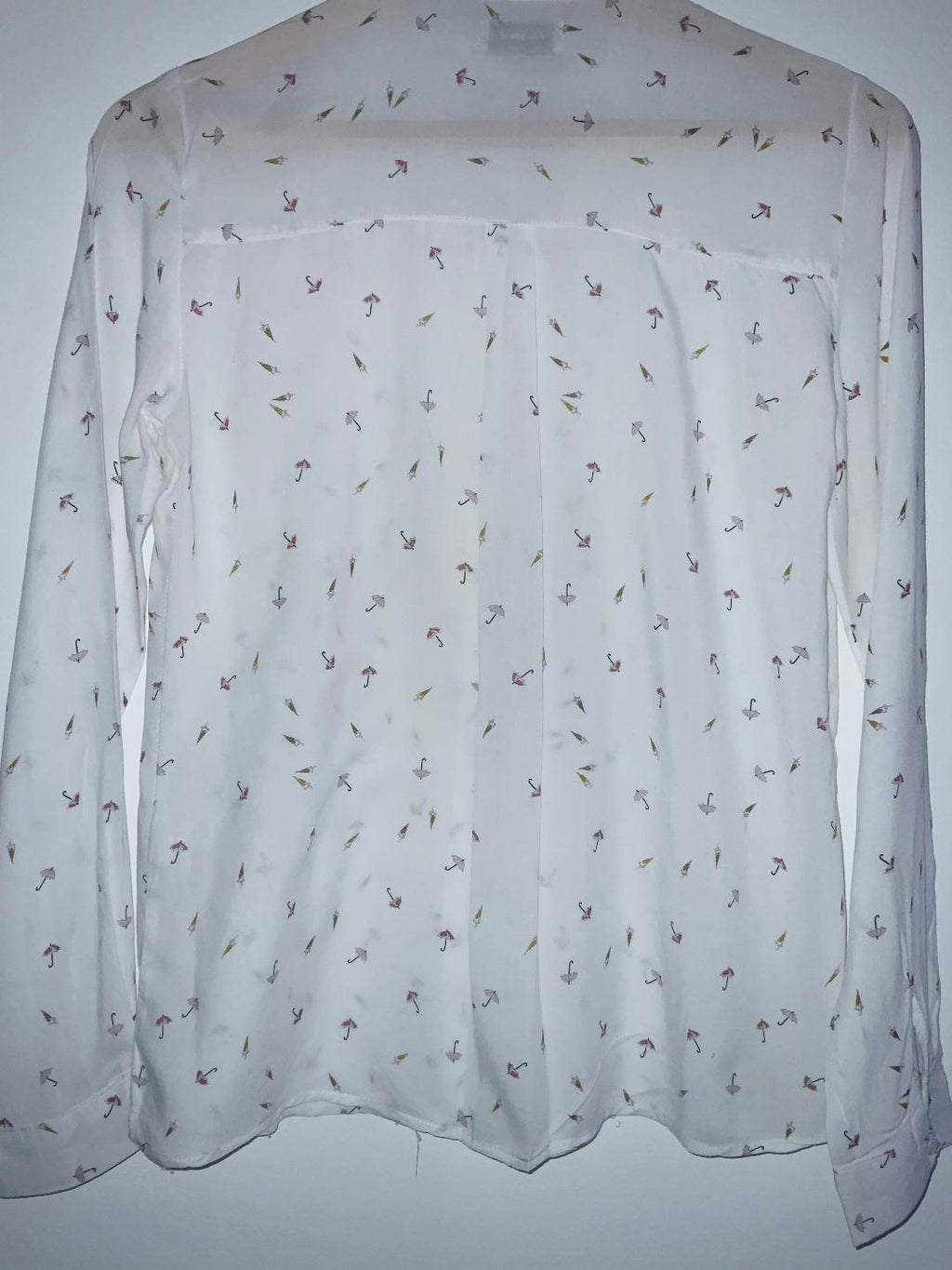 PULL&BEAR Blusa camisera estampada mini print. Talla S