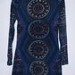 AXUEH Vestido tejido con estampado. Talla S