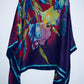 PONCHO Tipo pañoleta estampado. Talla Única