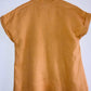 BLUSA En lino manga corta. Talla Única