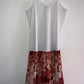 TENNIS Vestido largo con corte estampado. Talla L