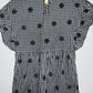INA Vestido corto bordado ojalillo. Talla S