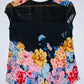 CAMISETA Estampada con cortes en tul. Talla M*