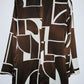 MANGO Vestido estampado geométricos. Talla M
