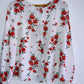 H&M Blusa estampada manga larga. Talla 8 ( S )