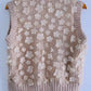 ZARA Chaleco tejido con aplicaciones. Talla M