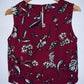 MANGO Blusa corta estampada. Talla XS