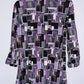 RENATO MASSELLI Blusón Vestido estampado geométrico. Talla M