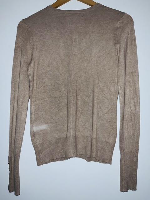 BASEMENT Sweater cardigan abierto tejido liviano. Talla S