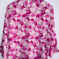 KASPER Blusa Camisera estampada geométricos. Talla L