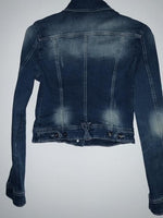 STRADIVARIUS Chaqueta en indigo. Talla S