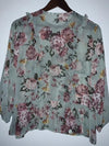 NAF NAF Blusa en chiffon estampada flores. Talla M