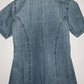 STUDIO WEST Blusa en denim bordada. Talla S/M*