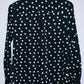 MERONA Blusa camisera estampada en pepas. Talla M