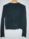 ZARA Sweater Cardigan básico cuello redondo. Talla M