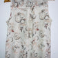 ANN TAYLOR Blusa manga sisa estampada. Talla S