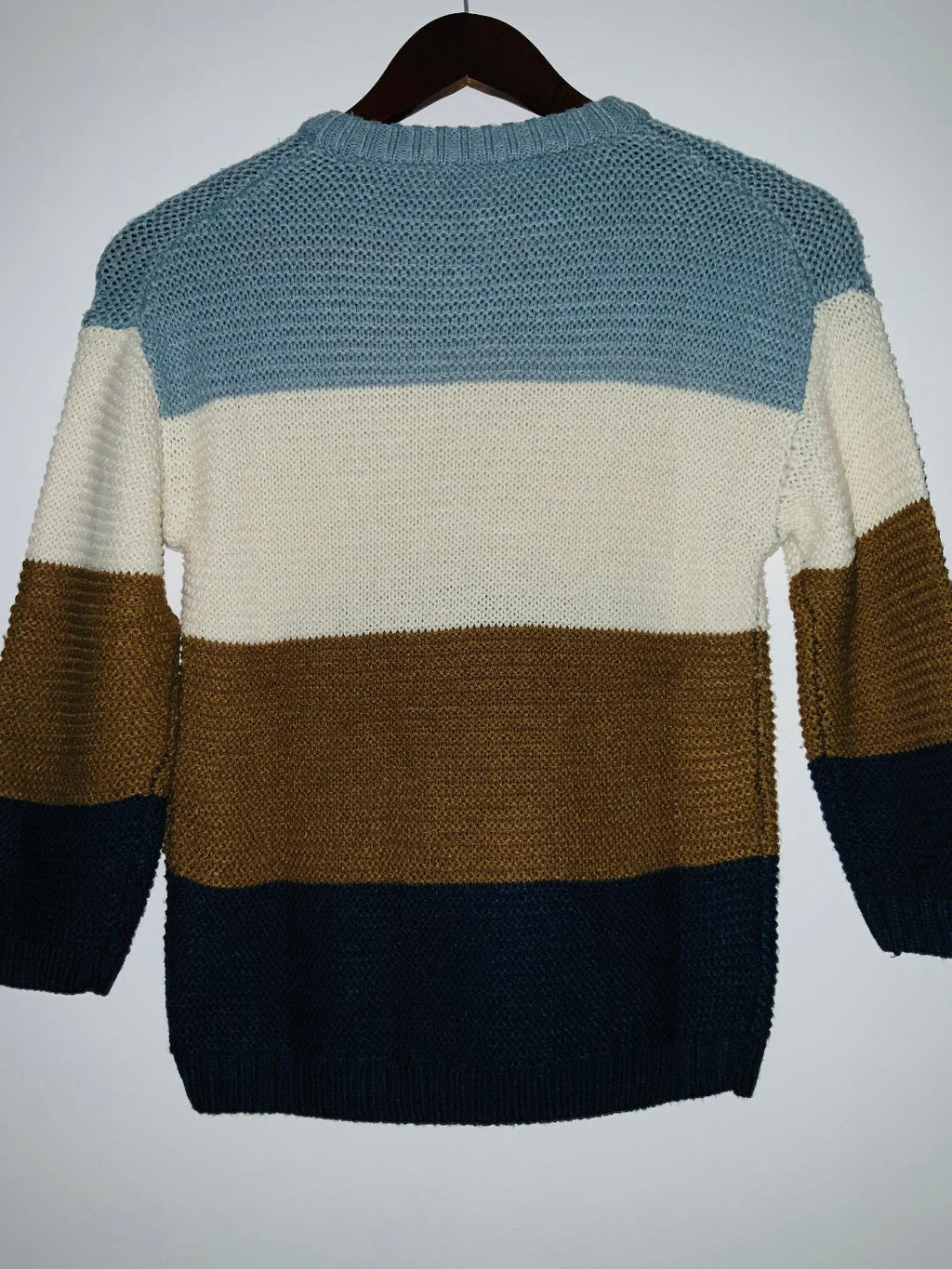H&M Sweater para niños en bloques de color. Talla 8/10