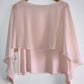 ZARA Blusa con chiffon sobrepuesto. Talla L