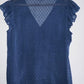 NAF NAF Blusa efecto plumeti con encaje. Talla L