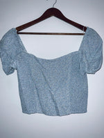 SYBILLA ( NUEVA ) Blusa Crop escote cuadrado. Talla L