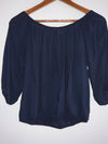 PACIFIKA Blusa recogida en viscosa. Talla M