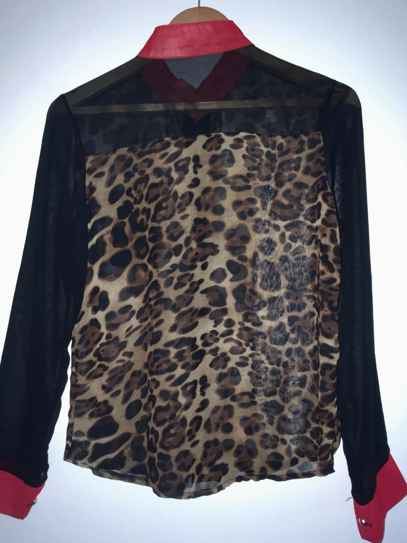 BALOUKE Blusa estampada Animal Print. Talla S/M