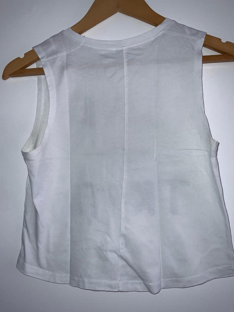 ZARA Top Estampada Texto. Talla S