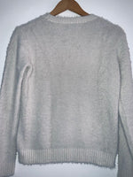 BERSHKA Sweater tejido cerrado cuello redondo. Talla XS