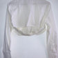 ZARA Blusa camisera corta con abertura. Talla S