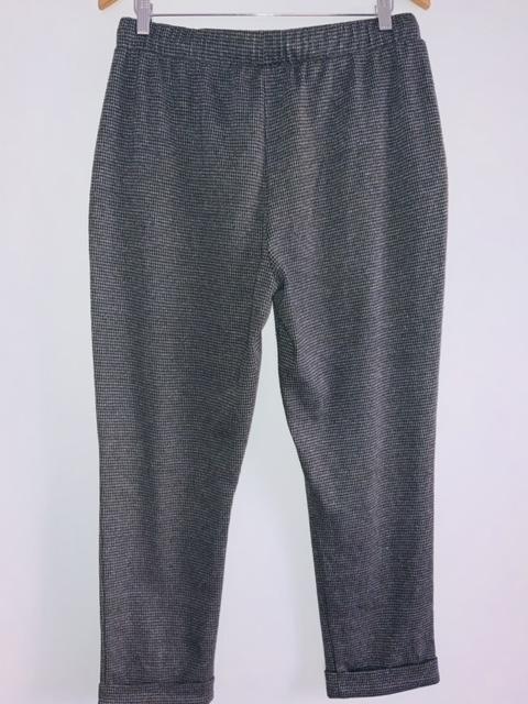 NEWBOAT Pantalón tipo jogger a cuadros para mujer. Talla L/XL