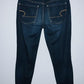 AMERICAN EAGLE Jean cinco bolsillos Skinny lavado oscuro. Talla 4 americana
