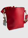 CARTERA Mediana en cuero sintético Rojo. Talla Única