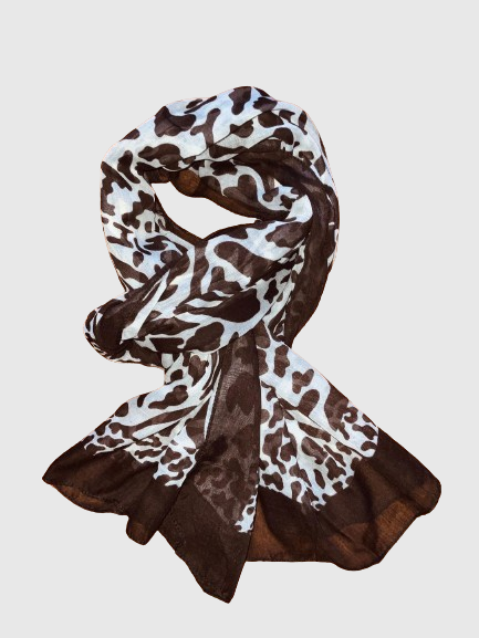 TACMAHAL Pashmina Animal print. Talla Única