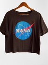 STRADIVARIUS Camiseta manga corta estampada Nasa. Talla L