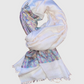 TIBET Pashmina en seda Jacquard estampada. Talla Única