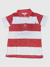 CARTERS Camiseta polo estampada a rayas para niño. Talla 4