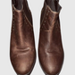 SAN POLOS Botines en cuero para mujer. Talla 36