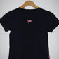 LEVIS Camiseta corta negra para mujer. Talla S