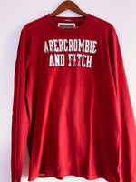 ABERCROMBIE & FITCH Camiseta manga larga bordada. Talla XXL