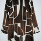MANGO Vestido estampado geométricos. Talla M