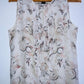 ANN TAYLOR Blusa manga sisa estampada. Talla S