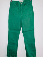 ZARA Pantalon en dril con bolsillos de parche delanteros. Talla 36 ( 6 )