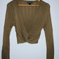 DAHLA Sweater cerrado con nudo. Talla M